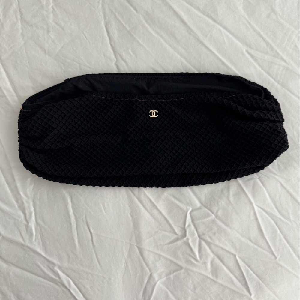 CHANEL bandeau bikini top with wet bag